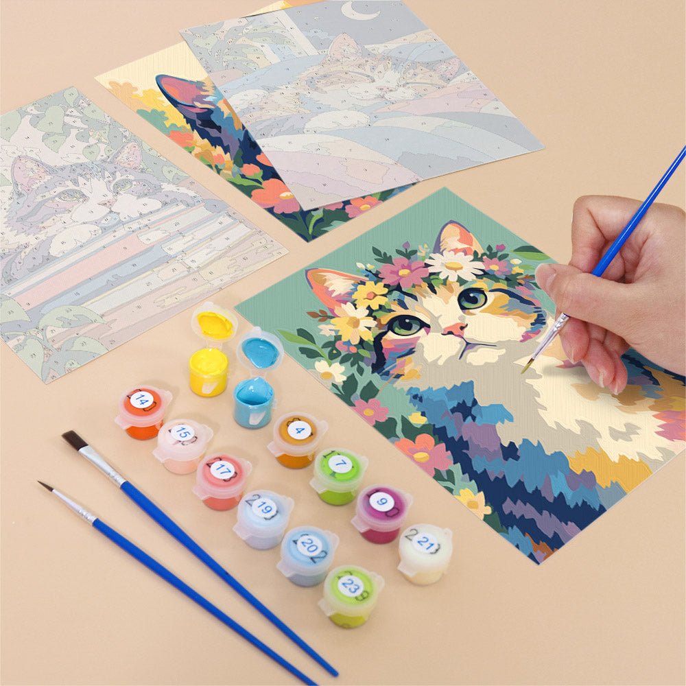 Dreamy Kitties mini painting set