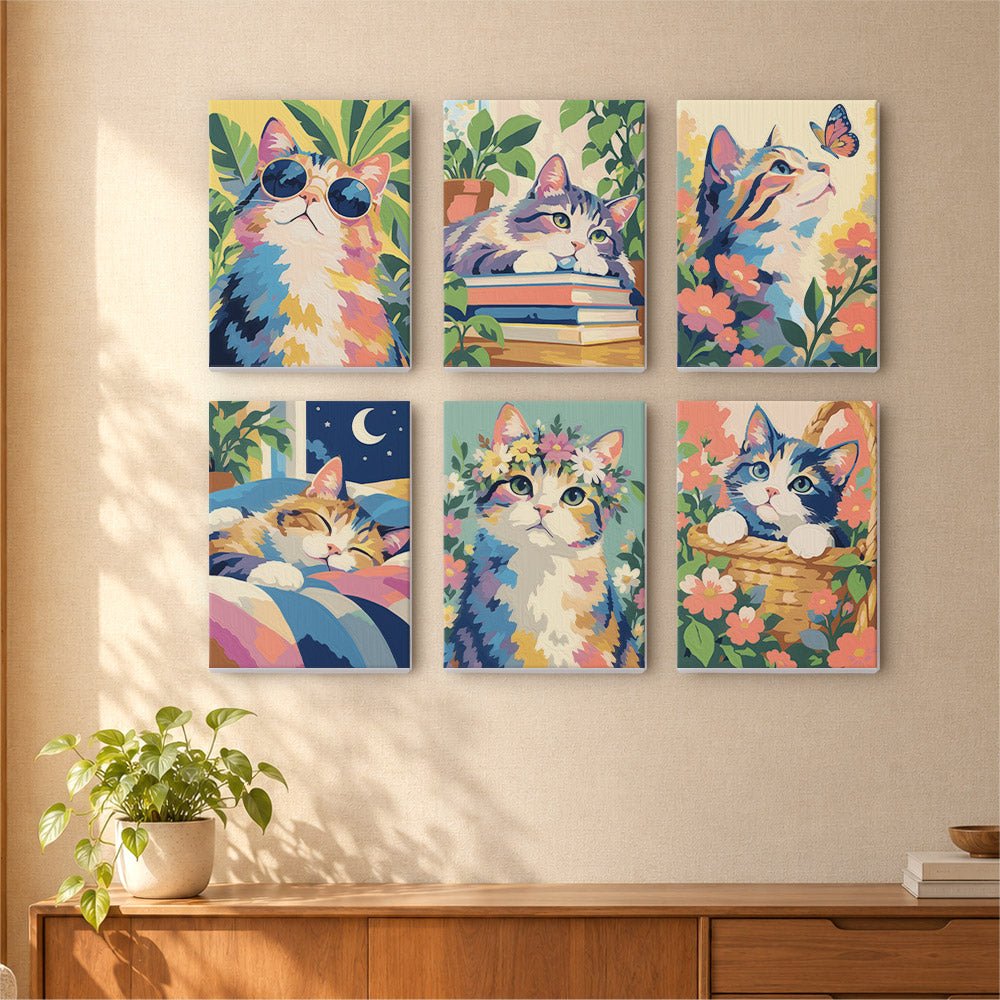 Dreamy Kitties mini painting set