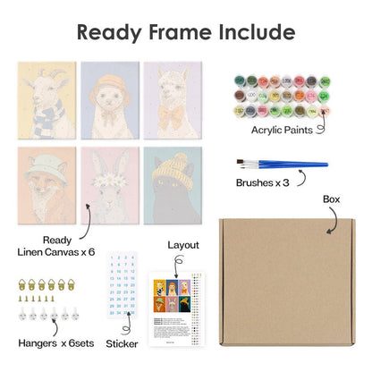 What's included with the framed canvas version