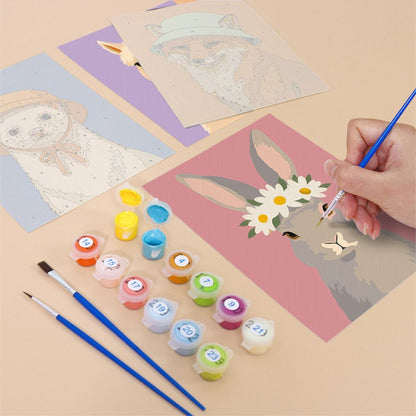 Dressed-Up Animals mini painting set