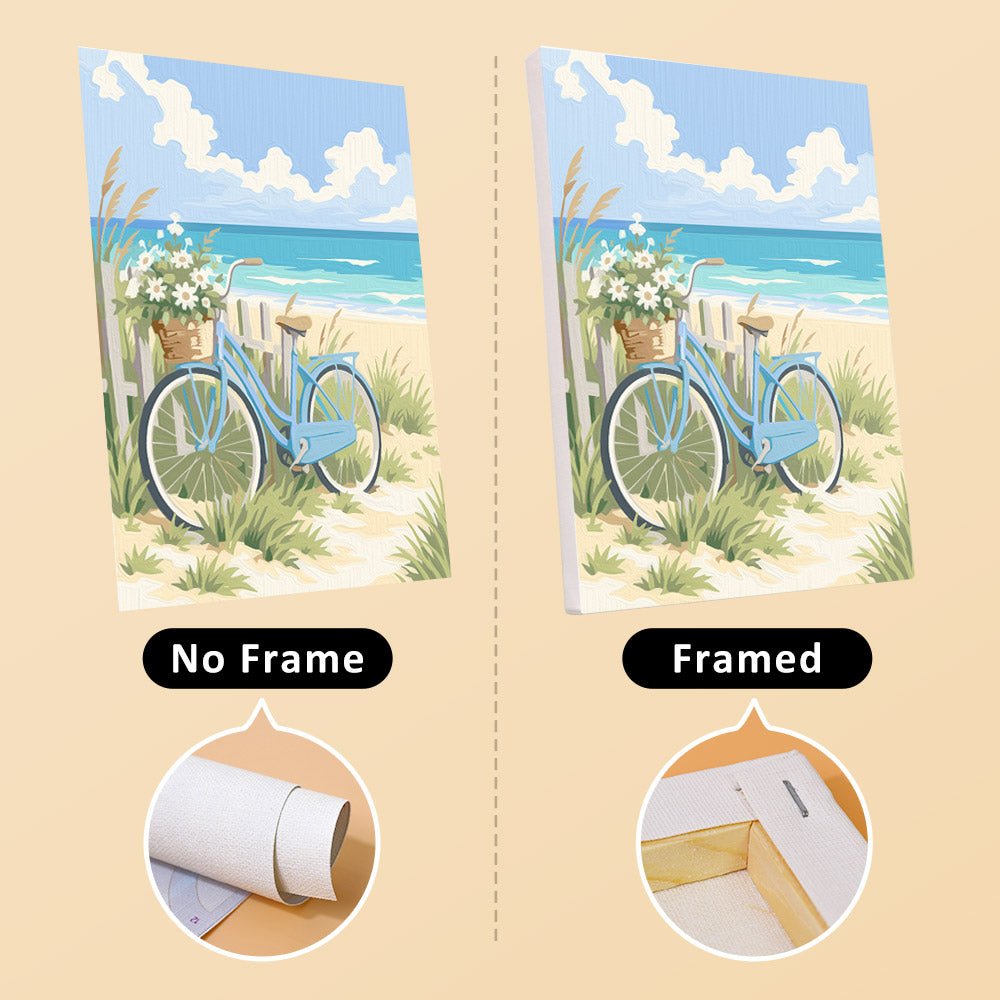 No frame vs. framed canvas