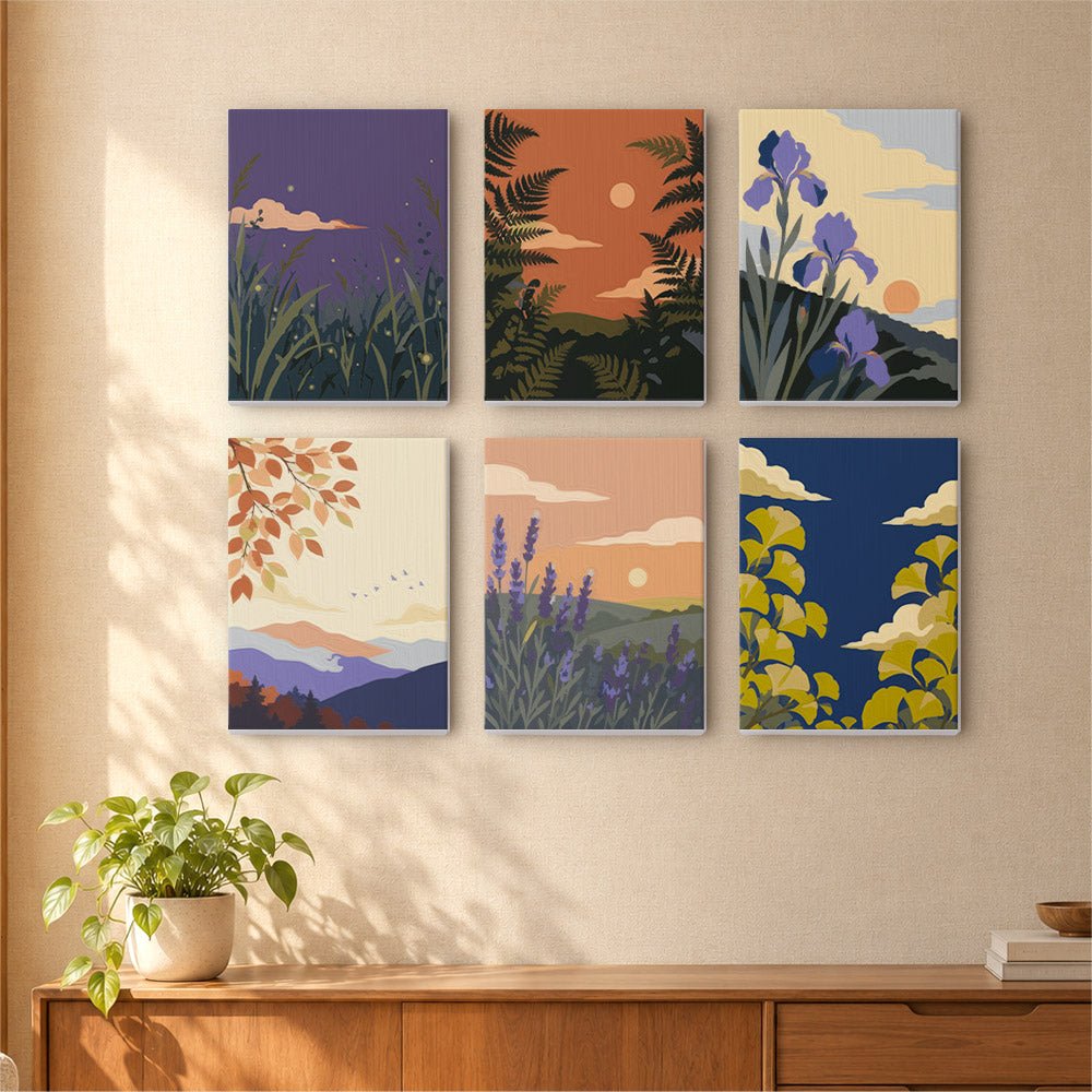 Dusk Silhouettes mini painting set