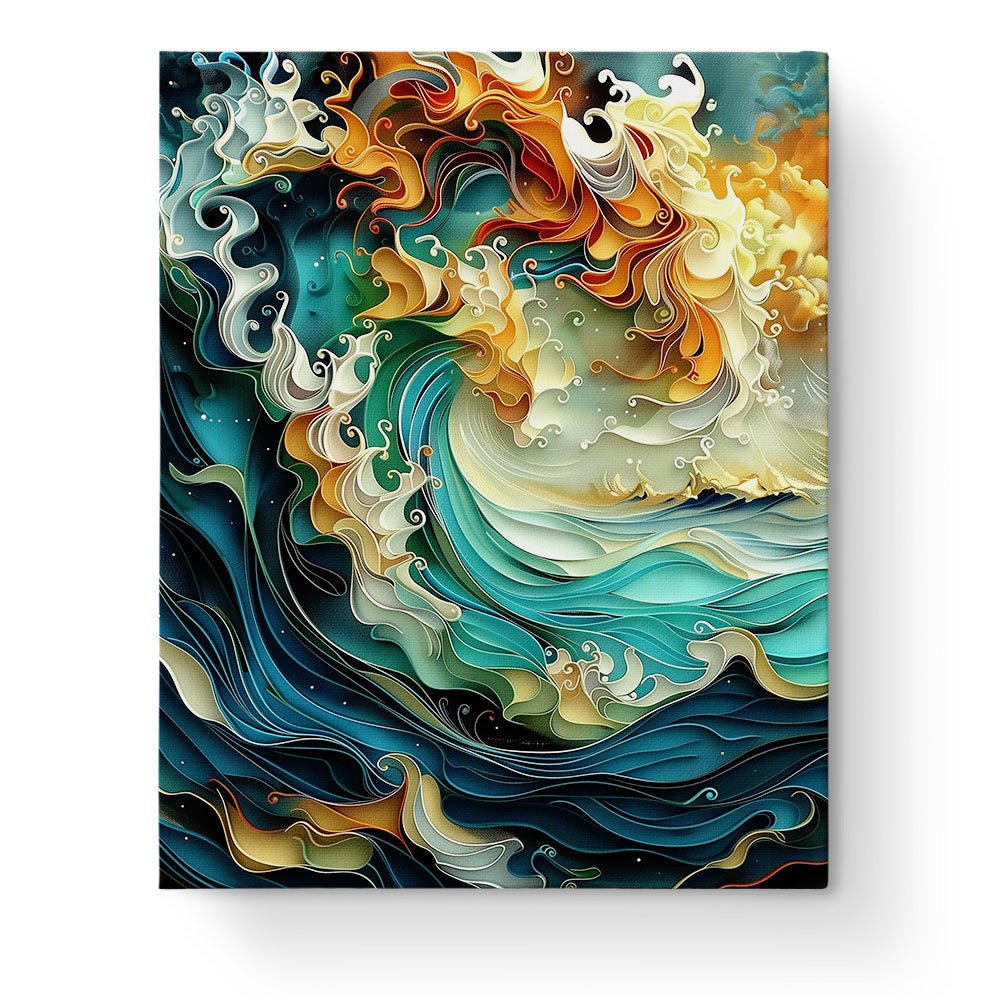 Dynamic Ocean Wave - Sea Landscape - Judy Paint