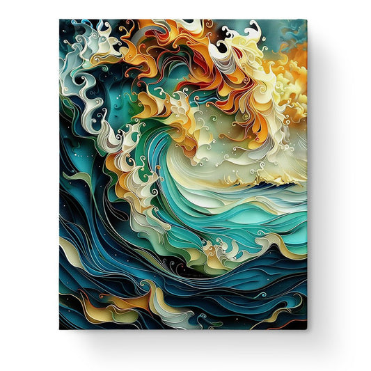 Dynamic Ocean Wave - Sea Landscape - Judy Paint