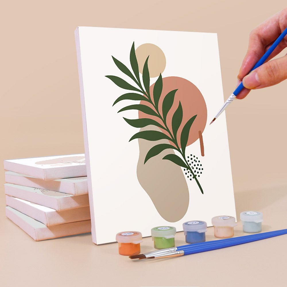 Earthy Leaves mini painting set
