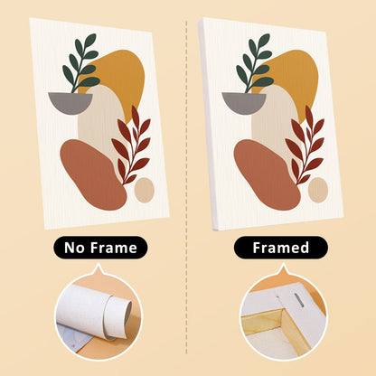 No frame vs. framed canvas