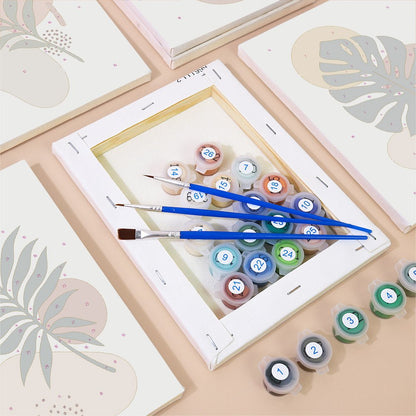 Earthy Leaves mini painting set