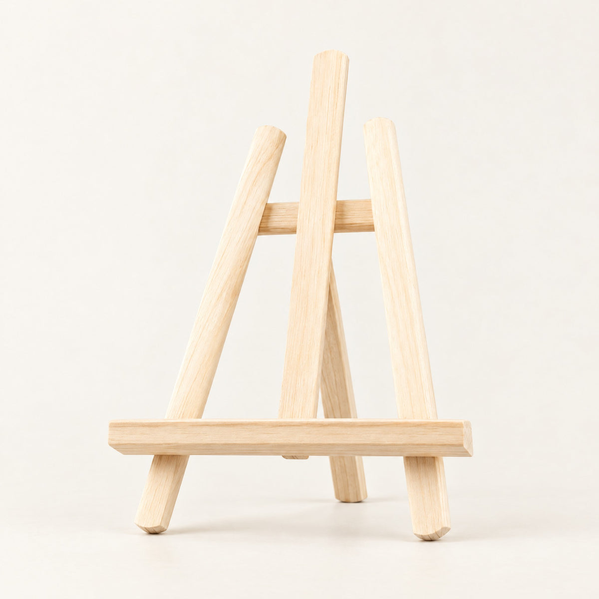 Natural wooden tabletop easel