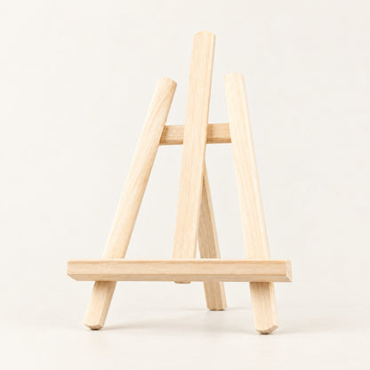 Natural wooden tabletop easel