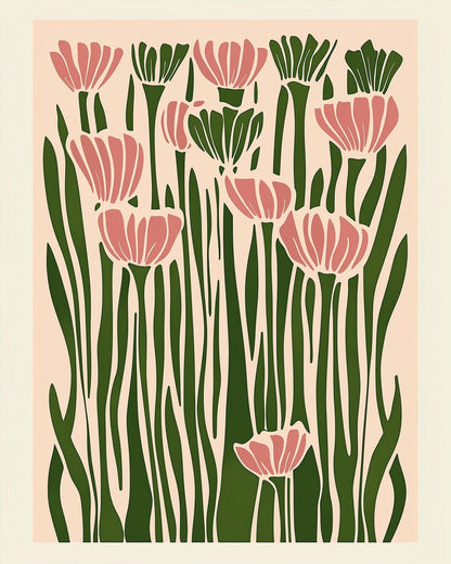 Elegant Blooms - Minimalistic - Judy Paint