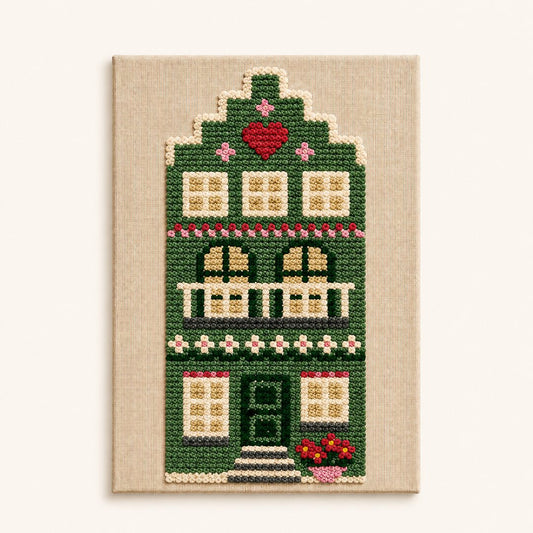 Emerald Rose Cottage - Vertical Edition - Judy Paint