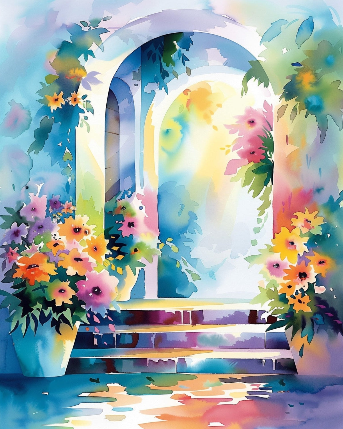 Enchanted Garden Archway - Bohemian Vibes - Judy Paint