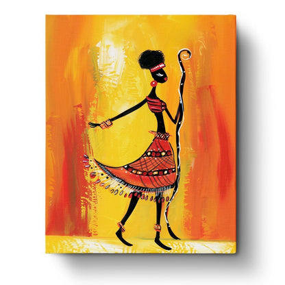 Enchanting African Woman with Magical Staff - Judy Paint