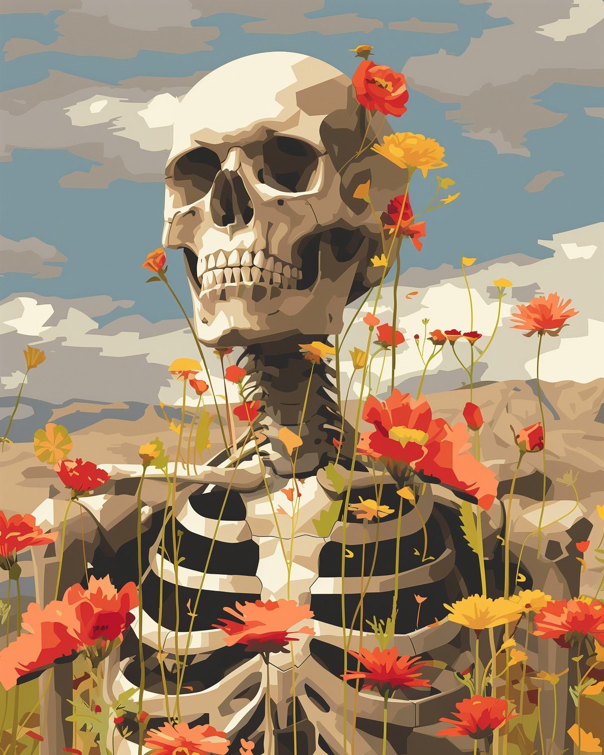 Eternal Blossoms - Skeleton - Judy Paint