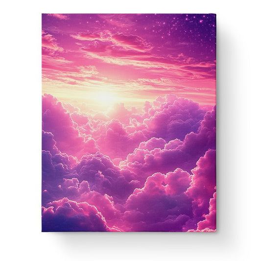 Ethereal Sunset Clouds - Galaxies - Judy Paint