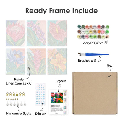 What's included with the framed canvas version