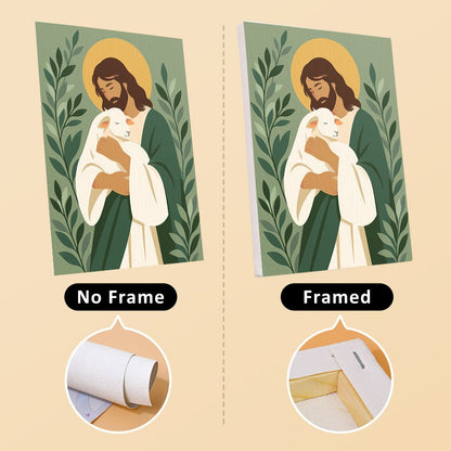 No frame vs. framed canvas