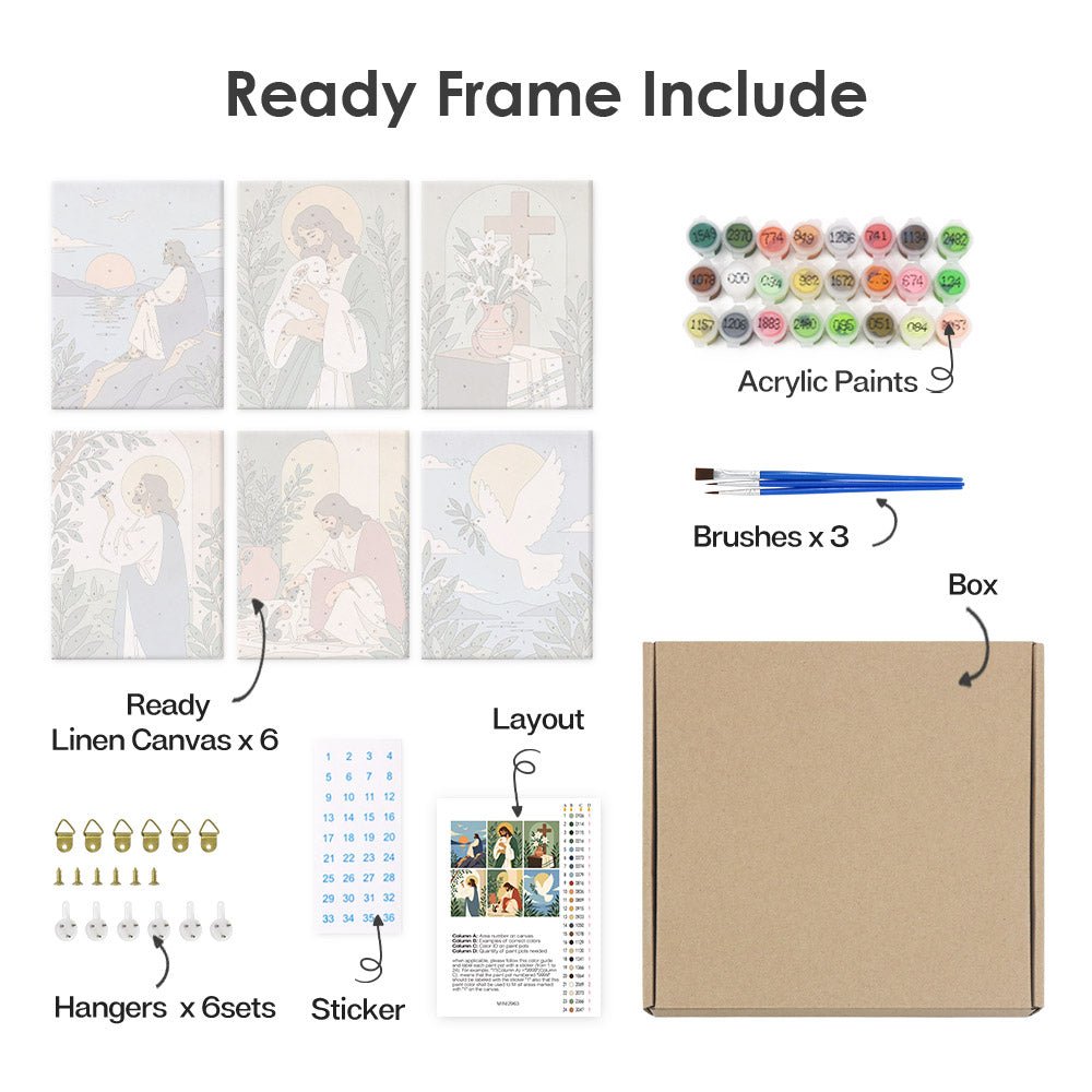 What's included with the framed canvas version
