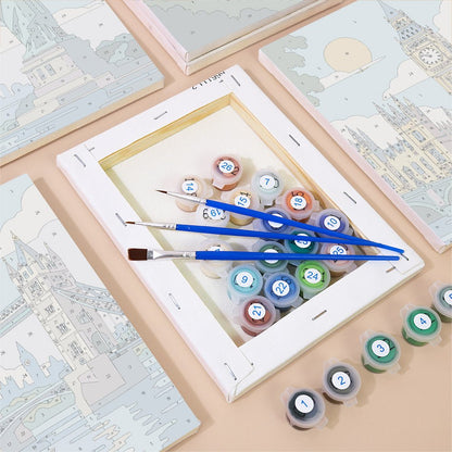 Famous Landmarks mini painting set