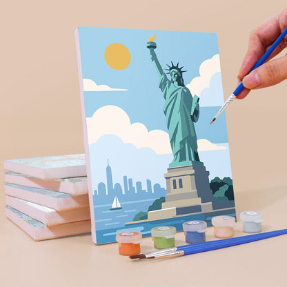 Famous Landmarks mini painting set