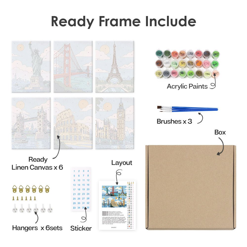 What's included with the framed canvas version