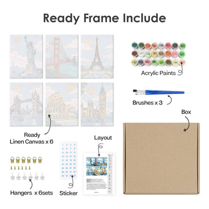 What's included with the framed canvas version