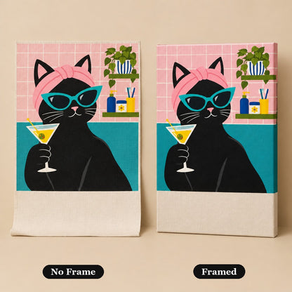 No frame vs. framed canvas
