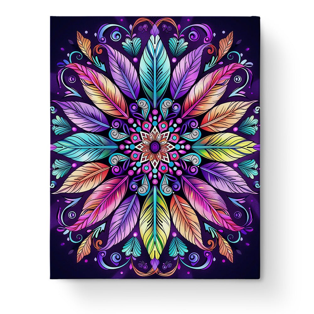 Feathered Harmony - Mandalas - Judy Paint