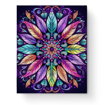 Feathered Harmony - Mandalas - Judy Paint