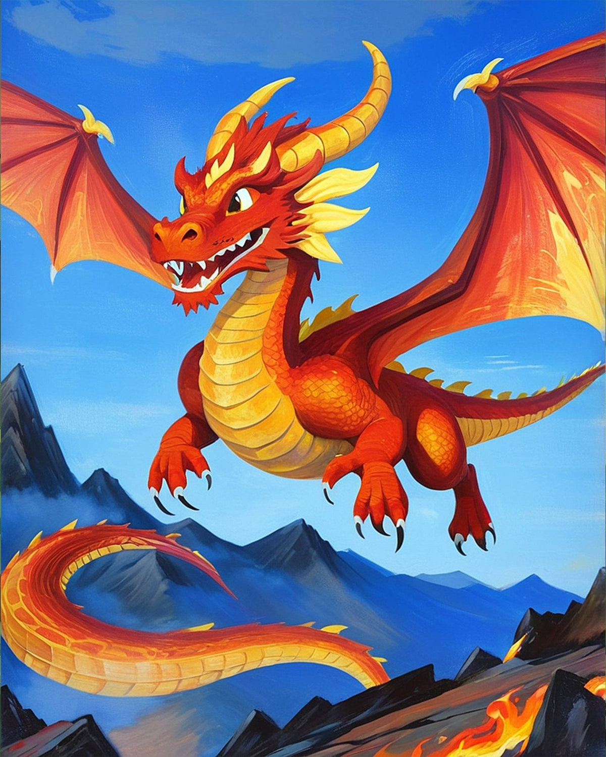 Fiery Dragon Adventure - Kids - Judy Paint