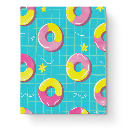 Floating Donuts Pattern - Minimalistic - Judy Paint