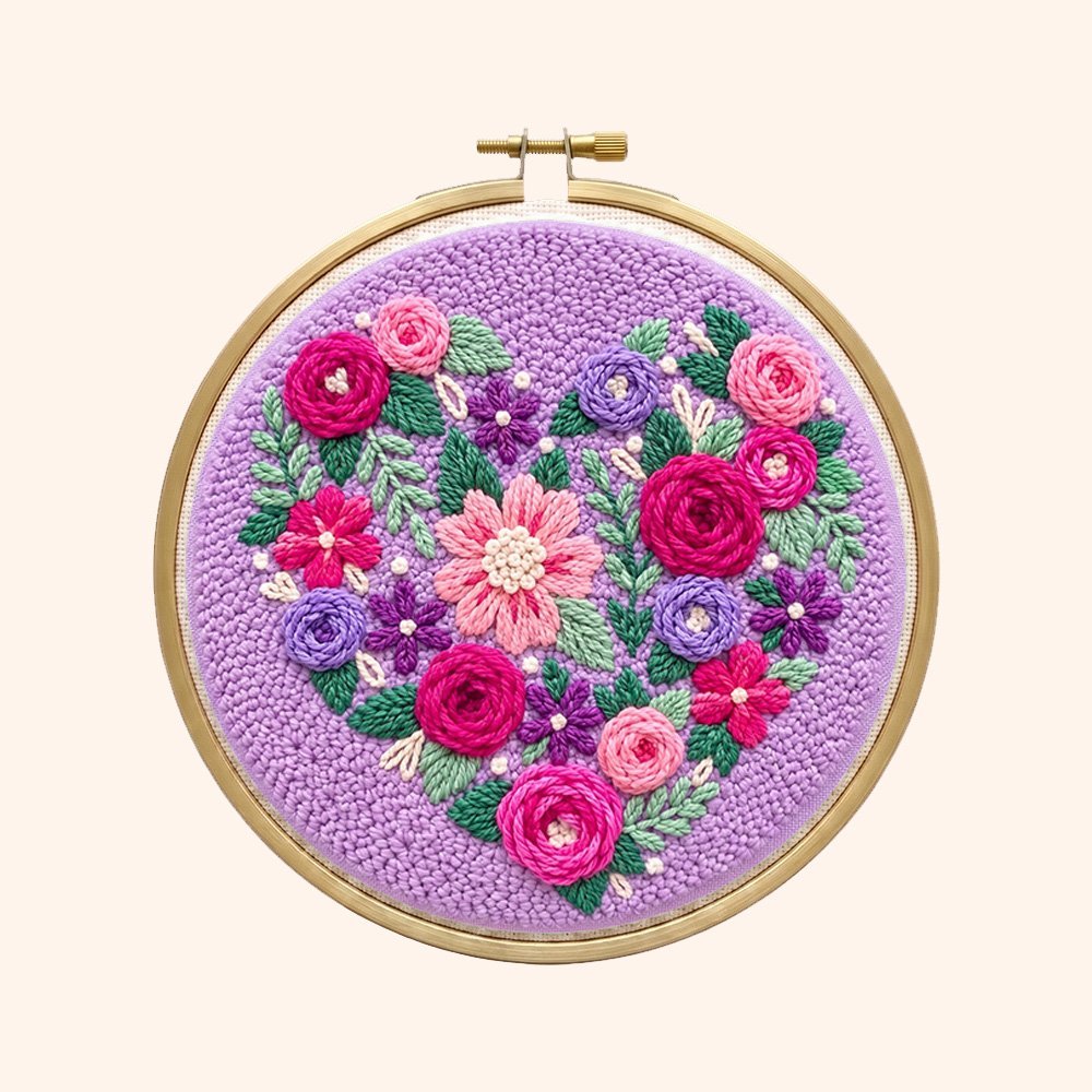 Floral Heart - Circle Edition - Judy Paint