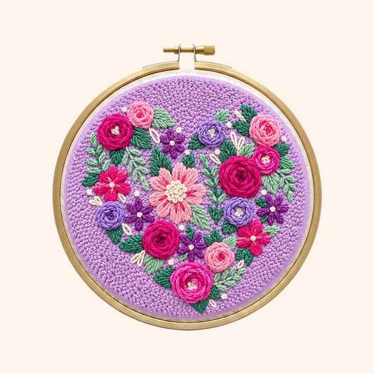 Floral Heart - Circle Edition - Judy Paint