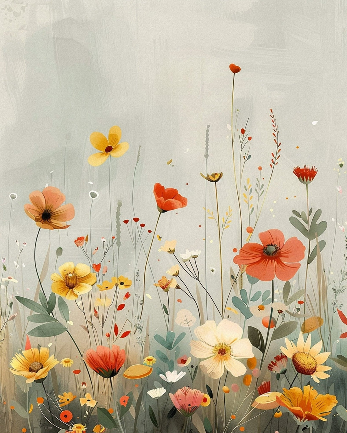 Floral Serenity - Bohemian Vibes - Judy Paint