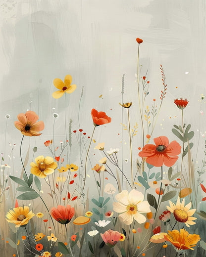 Floral Serenity - Bohemian Vibes - Judy Paint