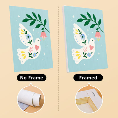 No frame vs. framed canvas