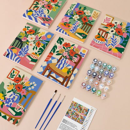 Everything in the Flower Table Feast mini painting kit
