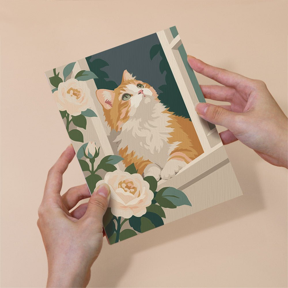 Fluffy Cat Cuddles mini painting set
