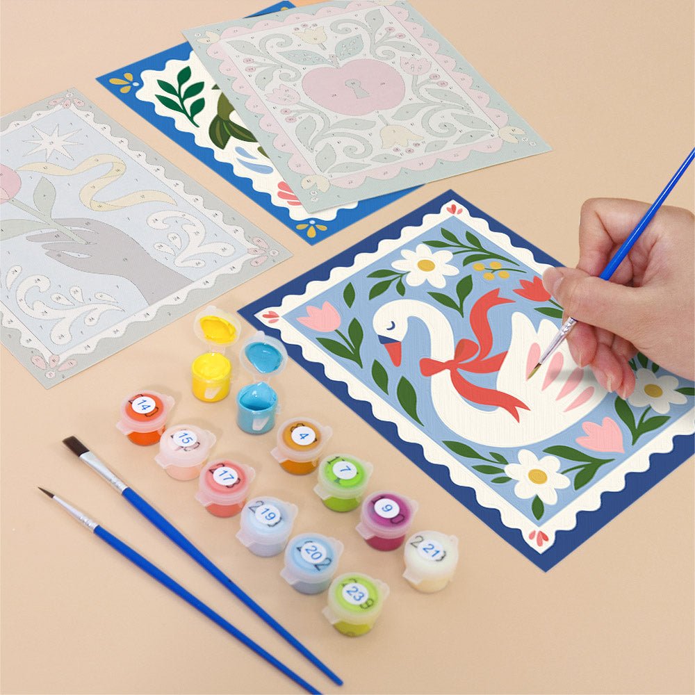 Folk Art Stamps mini painting set