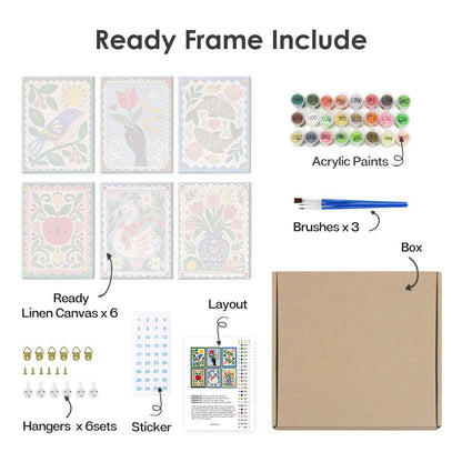 What's included with the framed canvas version