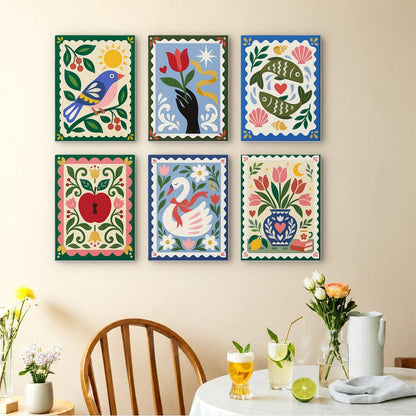 Folk Art Stamps mini painting set