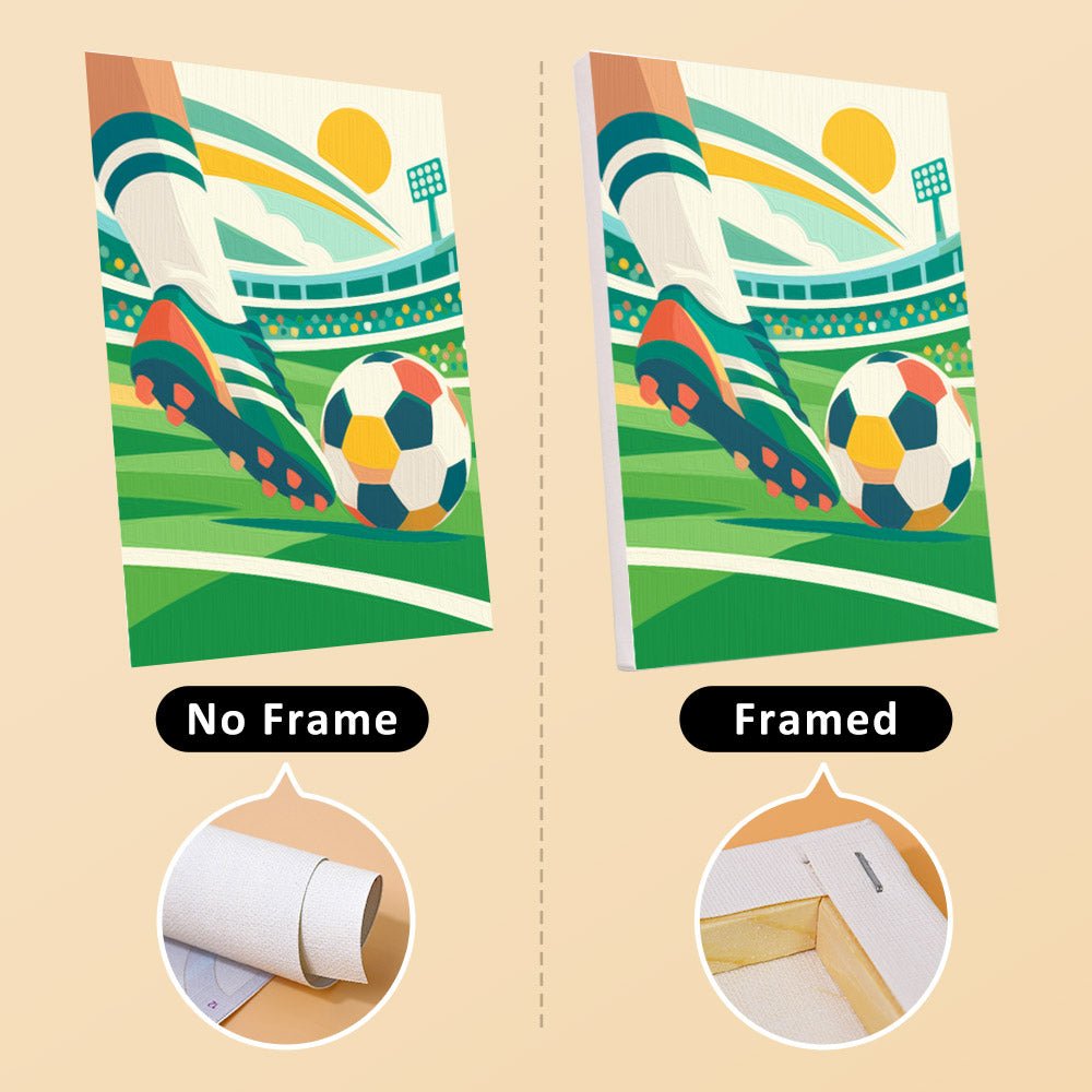 No frame vs. framed canvas