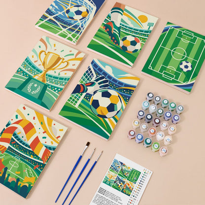 Everything in the Football Fever mini painting kit
