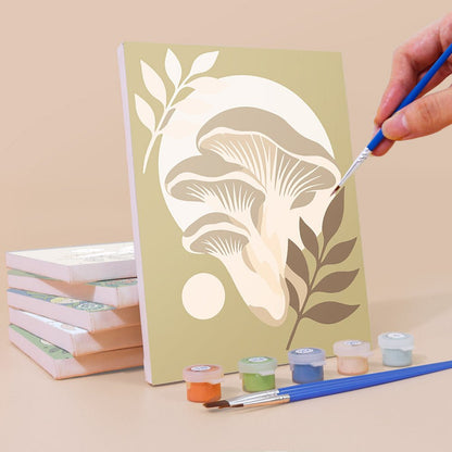 Forest Mushrooms mini painting set