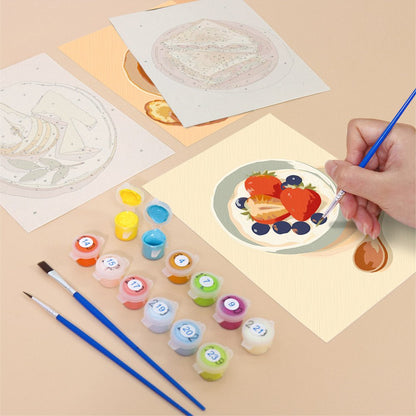 French Breakfast mini painting set