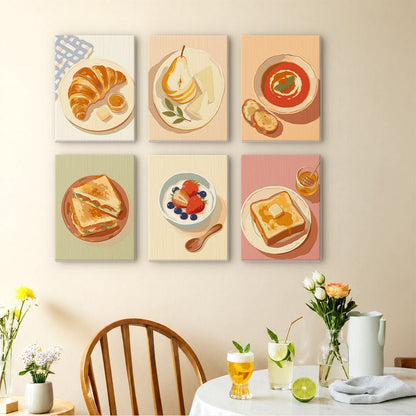 French Breakfast mini painting set