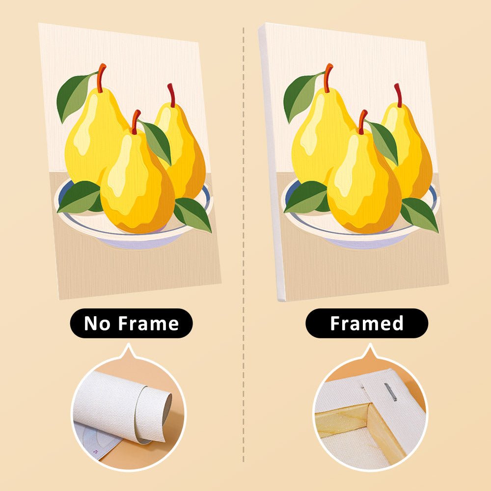 No frame vs. framed canvas