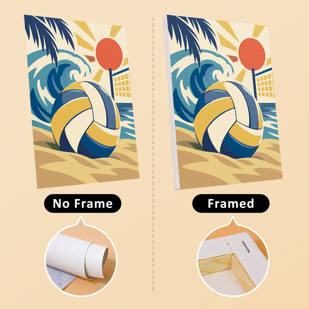 No frame vs. framed canvas