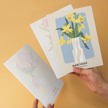 Garden Blooms – Set of 6 Mini Paintings - Judy Paint