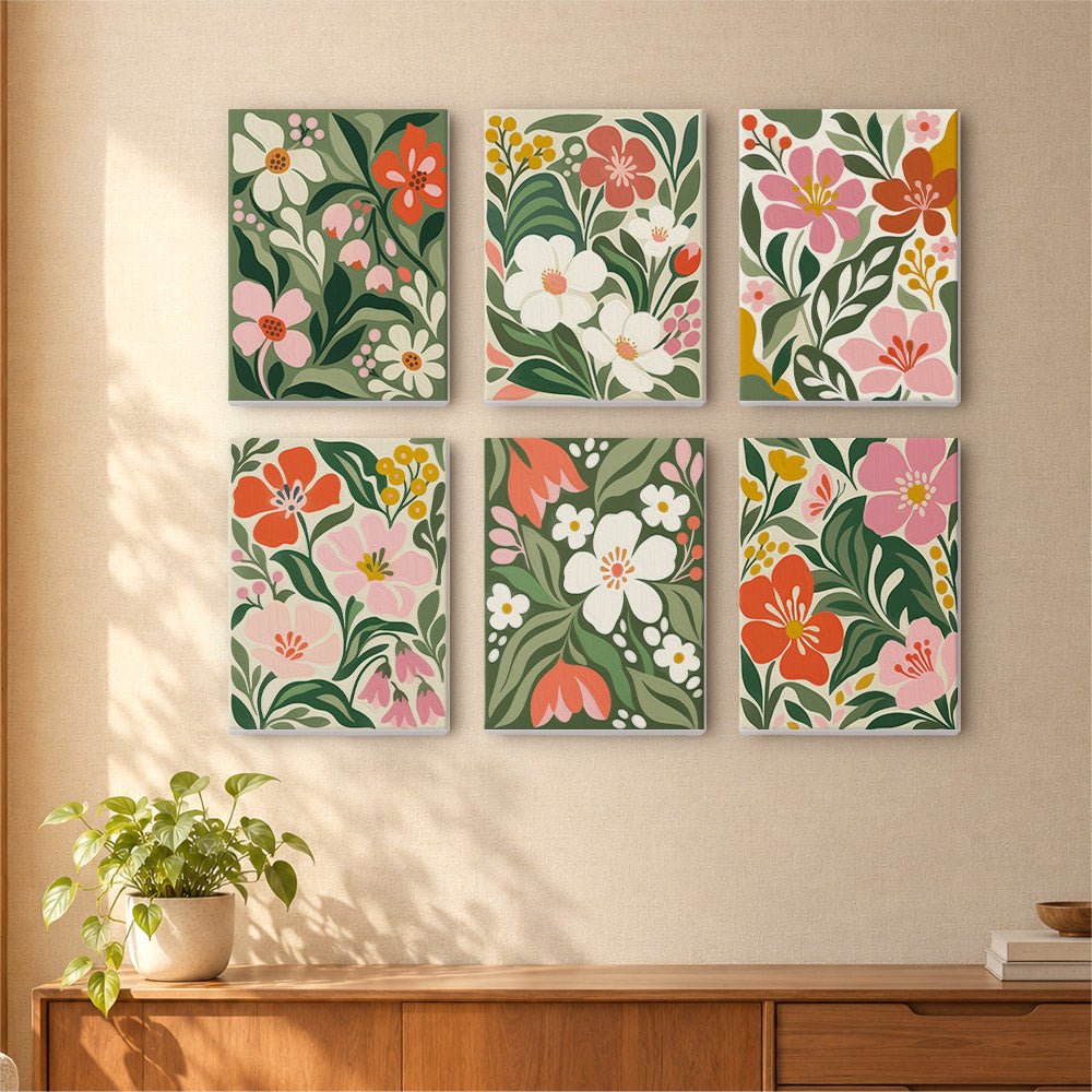 Garden Florals mini painting set